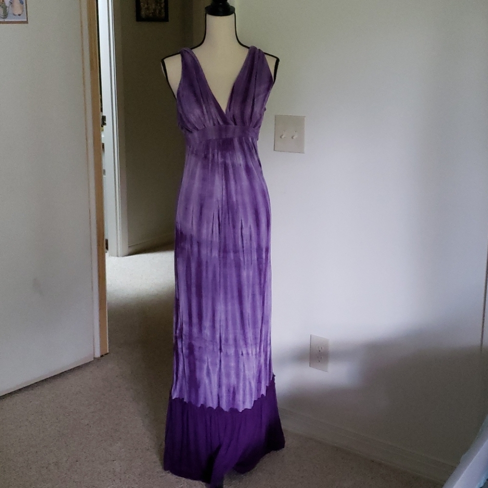 Long, tie dyed dress